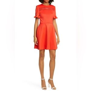 Ted Baker London “Calizee Lace Inset” Skater Dress